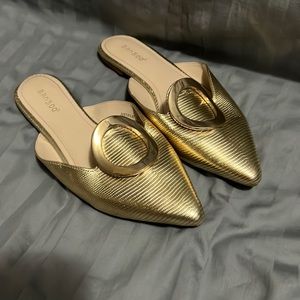 Bamboo Gold FLats Sz 10